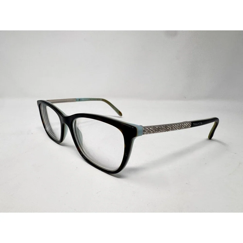 Tiffany & Co TF2150-B 8193/4 Eyeglass Frames 52-17-140 Black Turquoise Italy